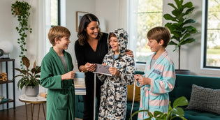  boys robe trends, kids fashion, modern loungewear
