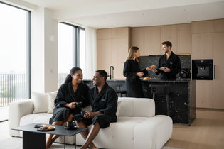  couples matching robes, cozy home, comfort