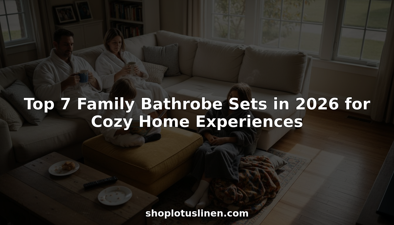 Top 7 Family Bathrobe Sets in 2026 for Cozy Home Experiences