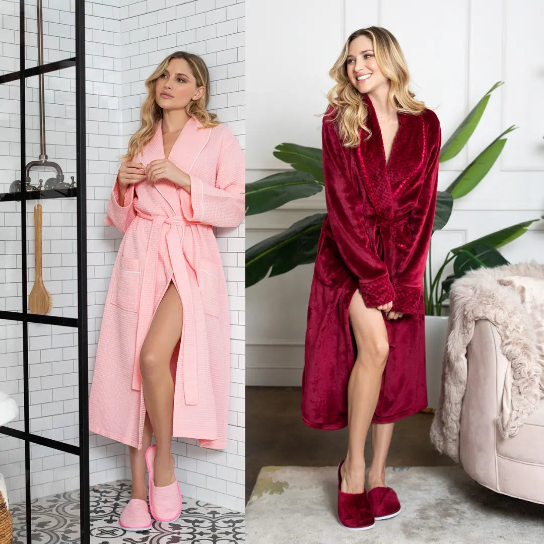 Plush Robes VS Waffle Robes | Key Differences & Similarities