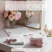 Bath Towels – Fluffy, Ultra Soft & Highly Absorbent (4 pieces) - Lotus Linen