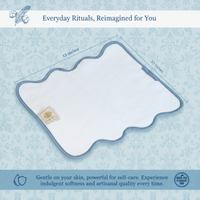 Luxury Cotton Hand Towels with Scallop Piping