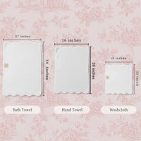 Bath Towels – Fluffy, Ultra Soft & Highly Absorbent (4 pieces) - Lotus Linen