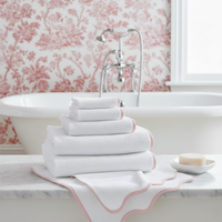Luxury Scallop Piping Cotton Bath Mat