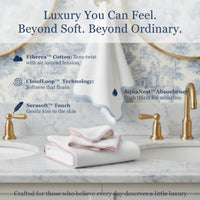 Bath Towels – Fluffy, Ultra Soft & Highly Absorbent (4 pieces) - Lotus Linen