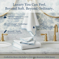 Bath Towels – Fluffy, Ultra Soft & Highly Absorbent (4 pieces) - Lotus Linen