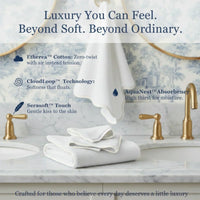 Bath Towels – Fluffy, Ultra Soft & Highly Absorbent (4 pieces) - Lotus Linen