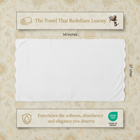 Luxury Scallop Piping Cotton Bath Mat