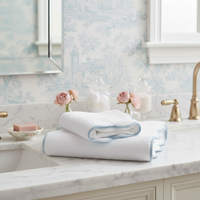 Luxury Scallop Piping Bath Towel Sets (6-Piece)