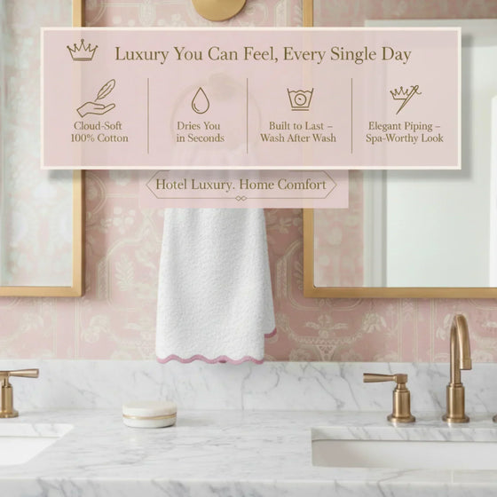 Bath Towels – Fluffy, Ultra Soft & Highly Absorbent (4 pieces) - Lotus Linen