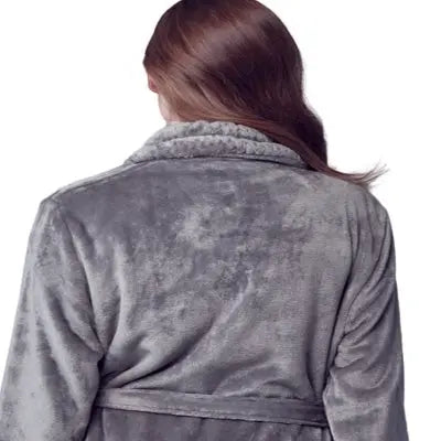 Women's Ultra Soft Fleece Bathrobe - Lotus Linen