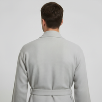 Waffle Spa Bathrobe for Men -  Absorbent, Lightweight