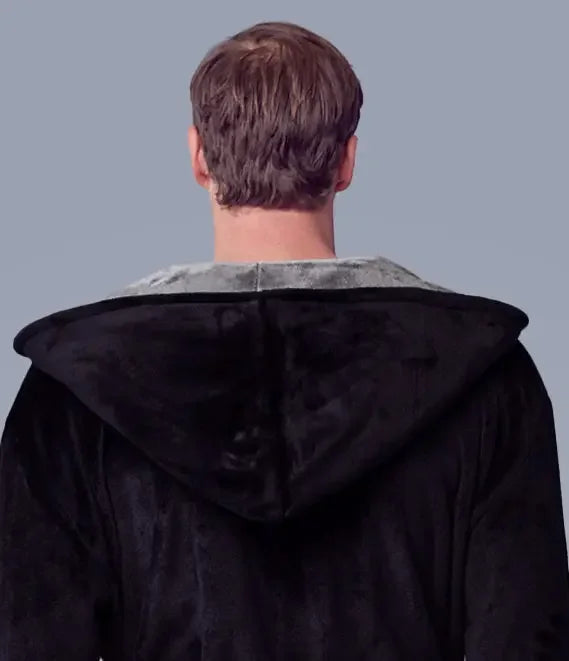 Men’s Robe with Hood – Ultra-Soft Plush Comfort for Everyday Use - Lotus Linen