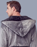Men’s Robe with Hood – Ultra-Soft Plush Comfort for Everyday Use - Lotus Linen