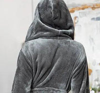 Women’s Plush Hooded Robe - Spa-Worthy Comfort at Home - Lotus Linen