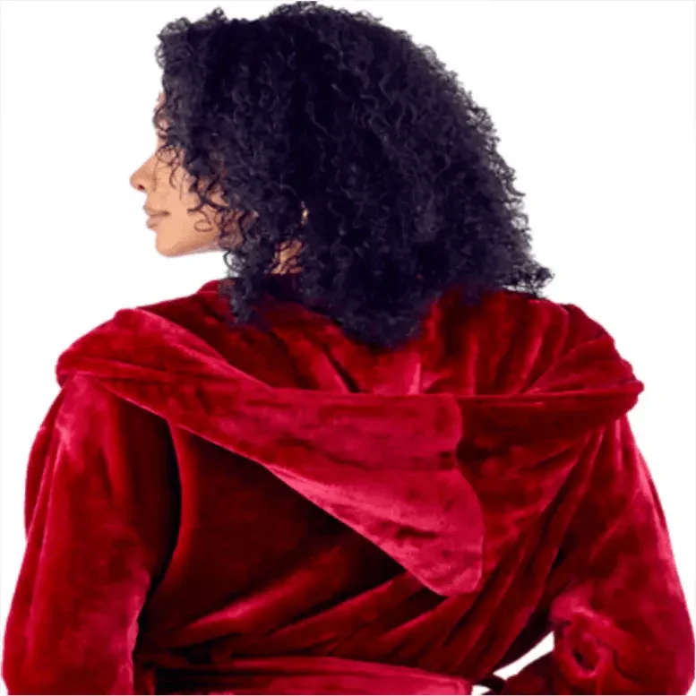 Women’s Plush Hooded Robe - Spa-Worthy Comfort at Home - Lotus Linen