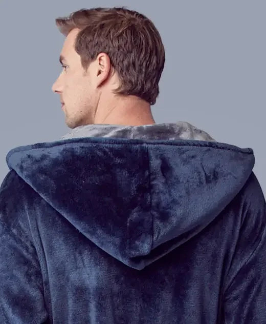 Men’s Robe with Hood – Ultra-Soft Plush Comfort for Everyday Use - Lotus Linen