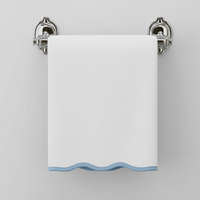 Luxury Scallop Piping Bath Towel Sets (6-Piece)