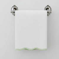 Scallop Piping Bath Sheet – Oversized Bathroom Towel
