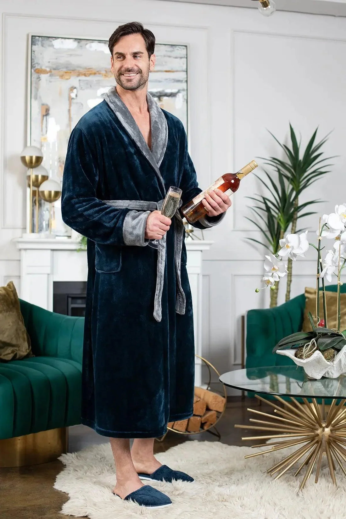 Cozy Mens Plush Robes – Built for Comfort, Designed to Last - Lotus Linen