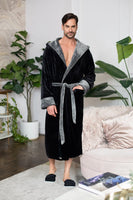 Men’s Robe with Hood – Ultra-Soft Plush Comfort for Everyday Use - Lotus Linen