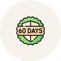 60 day Money back  guarantee
