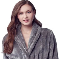 Women's Ultra Soft Plush Bathrobe - Lotus Linen