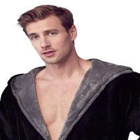 Men’s Robe with Hood – Ultra-Soft Plush Comfort for Everyday Use - Lotus Linen