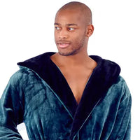 Men’s Robe with Hood – Ultra-Soft Plush Comfort for Everyday Use - Lotus Linen