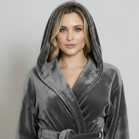 Women’s Plush Hooded Robe - Spa-Worthy Comfort at Home