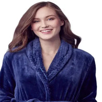 Women's Ultra Soft Plush Bathrobe - Lotus Linen