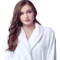 Women's Ultra Soft Plush Bathrobe - Lotus Linen