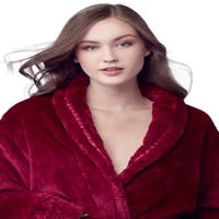 Women's Ultra Soft Plush Bathrobe - Lotus Linen