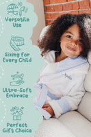 Kids Plush Robe – Ultra Soft, Safe & Cozy for Toddlers & Kids - Lotus Linen
