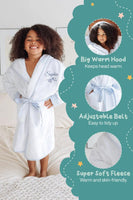 Kids Plush Robe – Ultra Soft, Safe & Cozy for Toddlers & Kids - Lotus Linen