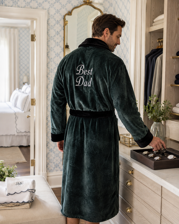 Cozy Mens Plush Robes – Built for Comfort, Designed to Last - Shawl Green Black
