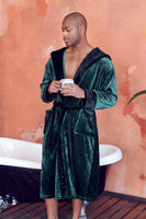 Men’s Robe with Hood – Ultra-Soft Plush Comfort for Everyday Use - Lotus Linen