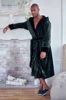 Men’s Robe with Hood – Ultra-Soft Plush Comfort for Everyday Use - Lotus Linen
