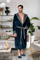 Men’s Robe with Hood – Ultra-Soft Plush Comfort for Everyday Use - Lotus Linen
