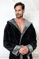 Men’s Robe with Hood – Ultra-Soft Plush Comfort for Everyday Use - Lotus Linen