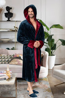 Men’s Robe with Hood – Ultra-Soft Plush Comfort for Everyday Use - Lotus Linen