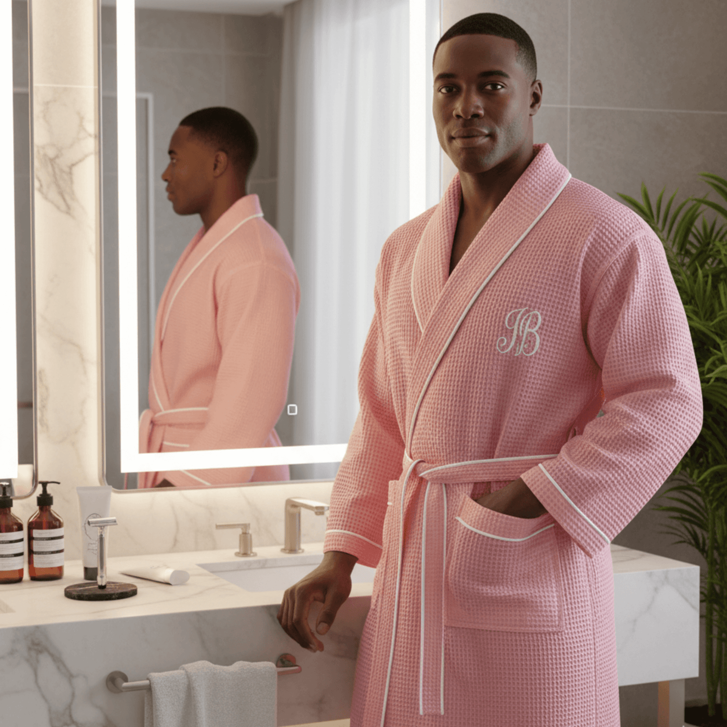 Custom Robes for Men Embroidered for Him | Lotus Linen Custom Robes for Men Embroidered for Him | Lotus Linen