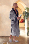 plush bathrobe for men
