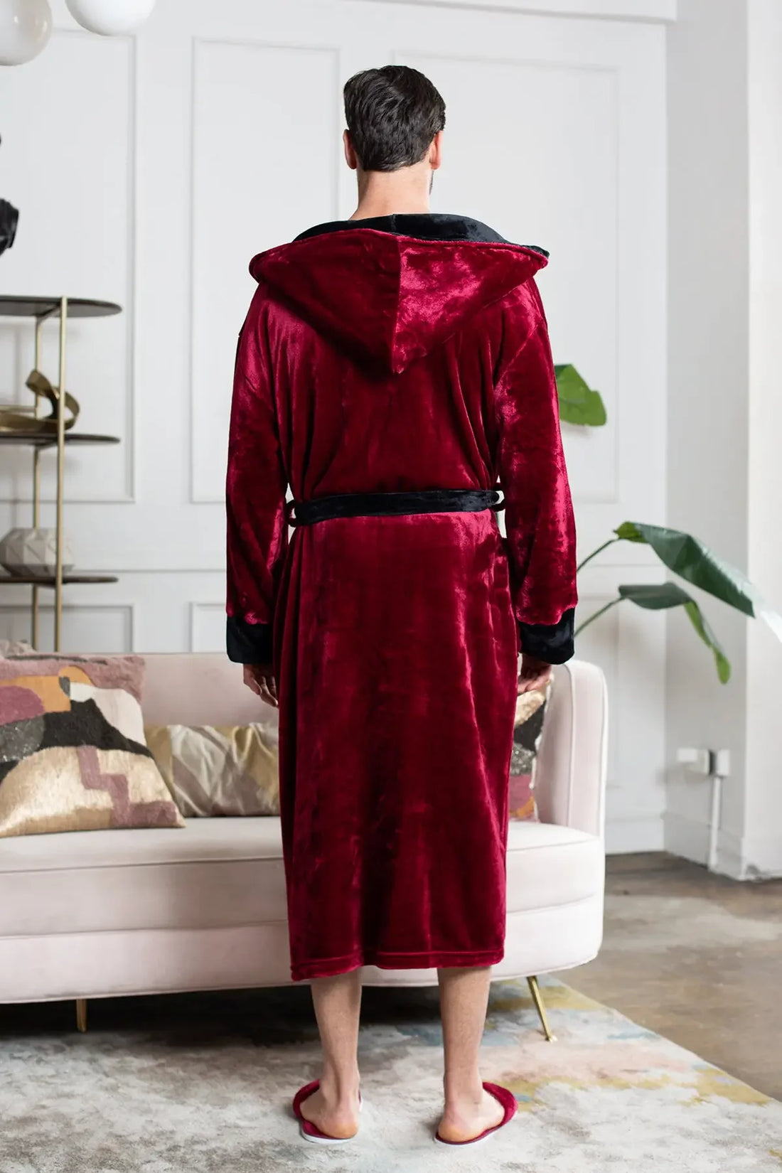Men’s Robe with Hood – Ultra-Soft Plush Comfort for Everyday Use - Lotus Linen