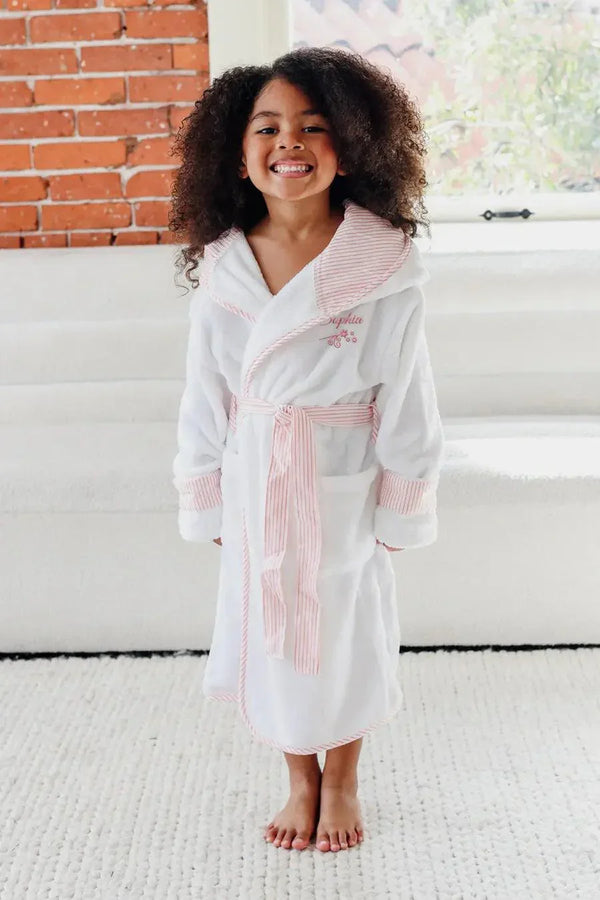 Kids Plush Robe – Ultra Soft, Safe & Cozy for Toddlers & Kids - Pink