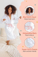 Kids Plush Robe – Ultra Soft, Safe & Cozy for Toddlers & Kids - Lotus Linen