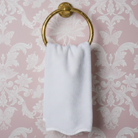 Luxury Cotton Hand Towels with Scallop Piping