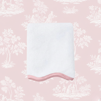 Luxury Scallop Piping Cotton Bath Mat