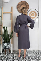 Waffle Robe Womens – Lightweight, Quick-Dry Spa Comfort - Lotus Linen