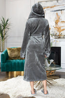 Women’s Plush Hooded Robe - Spa-Worthy Comfort at Home - Lotus Linen